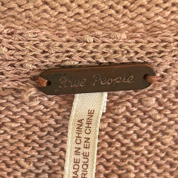 Free People Distressed Knit Sweater – XS – Soft Desert Rose - Picture 3 of 6